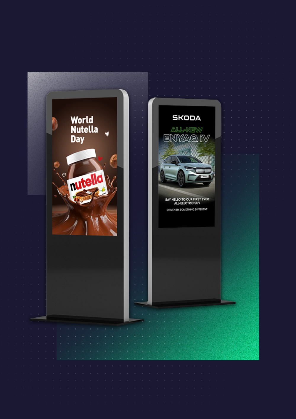 Digitálny totem s obrazovkou